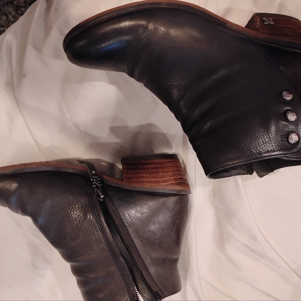 Sam Edelman ankle boots black with zipper size 6 - Picture 2 of 3